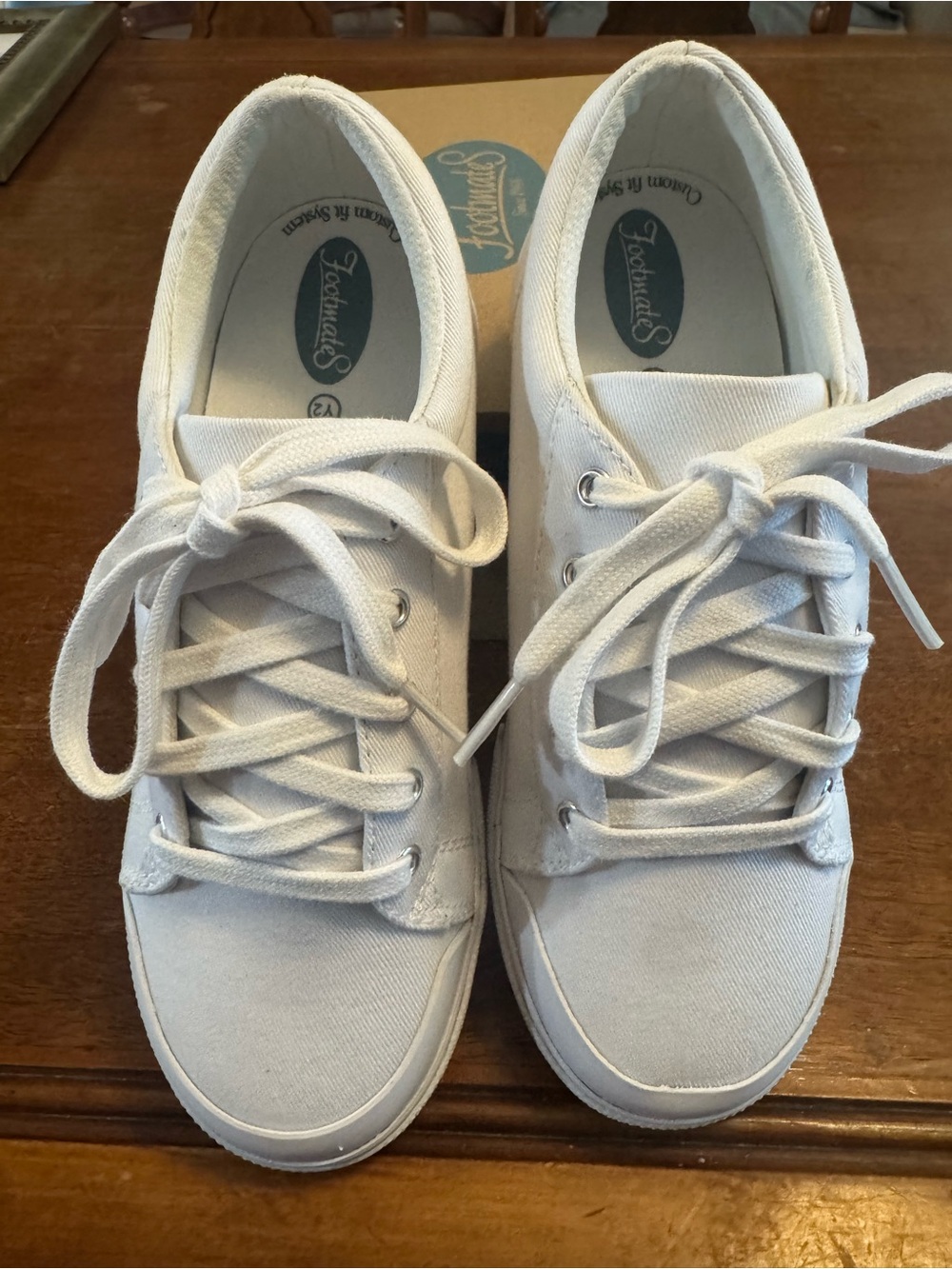 FootMates canvas Kids Sneakers in White